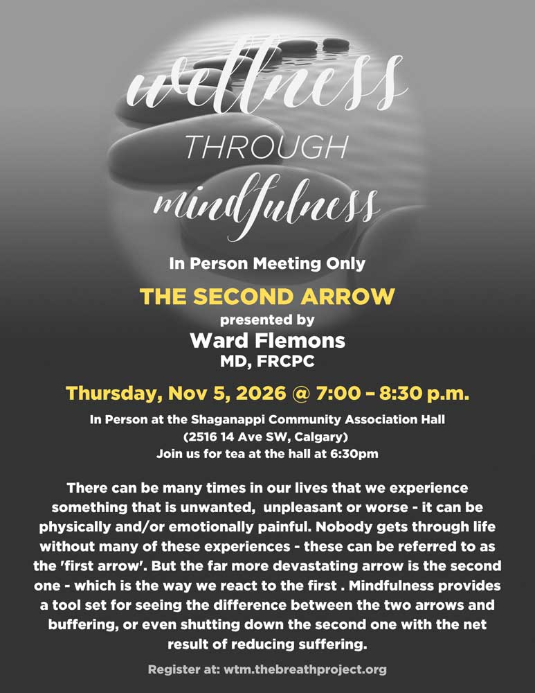 2026-11-05-WTM-Poster The Second Arrow by Ward Flemons MD, FRCPC
